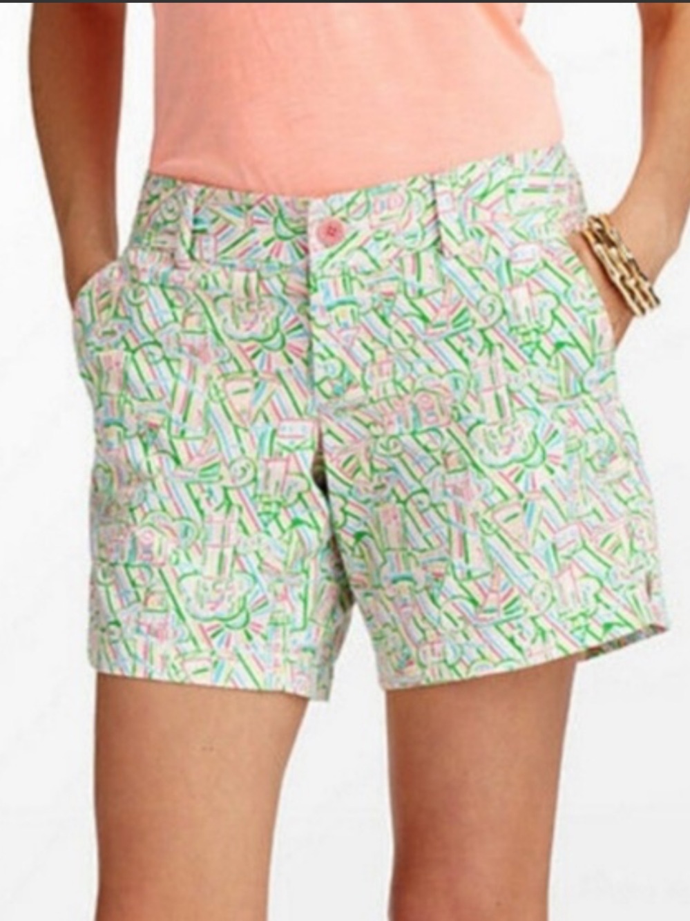 Lilly Pulitzer‎ Grace Shorts Guiding Light Print Size 8